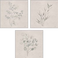 Framed Soft Summer Sketches 3 Piece Art Print Set