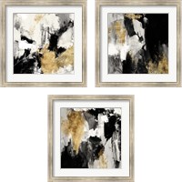 Framed Neutral Gold Collage 3 Piece Framed Art Print Set