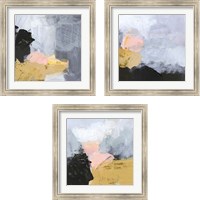 Framed 'Niebla 3 Piece Framed Art Print Set' border=