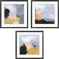 Framed 'Niebla 3 Piece Framed Art Print Set' border=