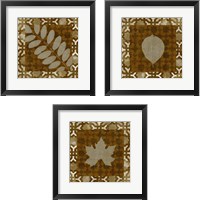 Framed Shades of Brown 3 Piece Framed Art Print Set