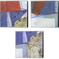 Framed 'Abstract Mass 3 Piece Canvas Print Set' border=