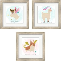 Framed 'Fantastic Besties 3 Piece Framed Art Print Set' border=