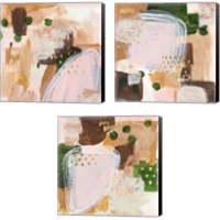 Framed 'Floating Rose 3 Piece Canvas Print Set' border=