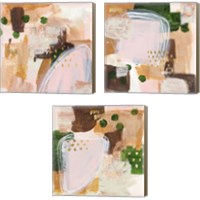 Framed Floating Rose 3 Piece Canvas Print Set