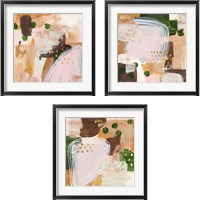 Framed 'Floating Rose 3 Piece Framed Art Print Set' border=