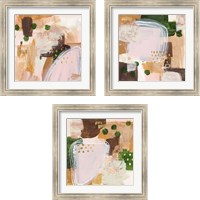 Framed 'Floating Rose 3 Piece Framed Art Print Set' border=