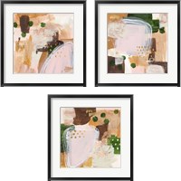 Framed Floating Rose 3 Piece Framed Art Print Set