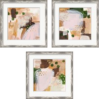 Framed 'Floating Rose 3 Piece Framed Art Print Set' border=