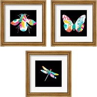 Framed 'Insect 3 Piece Framed Art Print Set' border=