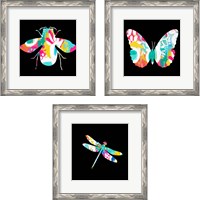 Framed 'Insect 3 Piece Framed Art Print Set' border=