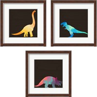Framed 'Dino 3 Piece Framed Art Print Set' border=