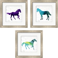 Framed Horse 3 Piece Framed Art Print Set