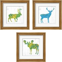 Framed Forest Animal 3 Piece Framed Art Print Set