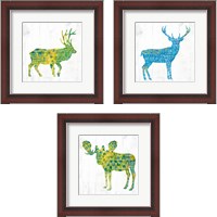 Framed Forest Animal 3 Piece Framed Art Print Set