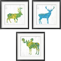 Framed Forest Animal 3 Piece Framed Art Print Set