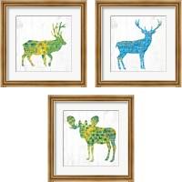 Framed Forest Animal 3 Piece Framed Art Print Set