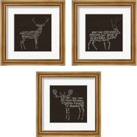 Framed Animal Lodge 3 Piece Framed Art Print Set