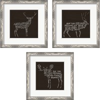 Framed Animal Lodge 3 Piece Framed Art Print Set