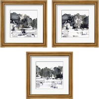 Framed December Landscape 3 Piece Framed Art Print Set