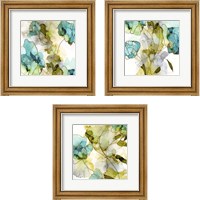 Framed 'Flower Facets 3 Piece Framed Art Print Set' border=
