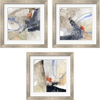 Framed Abstract Coordinates 3 Piece Framed Art Print Set