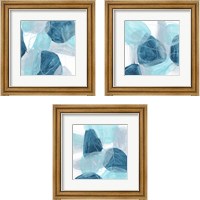 Framed Blue Trance 3 Piece Framed Art Print Set