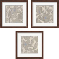 Framed 'Silvertone Garden 3 Piece Framed Art Print Set' border=