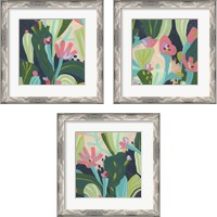Framed 'Tropical Celebration 3 Piece Framed Art Print Set' border=