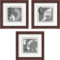 Framed 'Day and Night 3 Piece Framed Art Print Set' border=