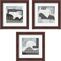 Framed 'Winter Mood 3 Piece Framed Art Print Set' border=