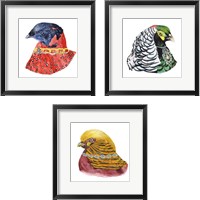 Framed 'Silent Grace 3 Piece Framed Art Print Set' border=