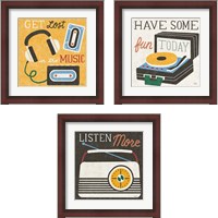 Framed Retro Desktop 3 Piece Framed Art Print Set