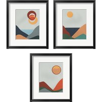 Framed 'Madera Heat 3 Piece Framed Art Print Set' border=