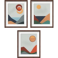 Framed 'Madera Heat 3 Piece Framed Art Print Set' border=