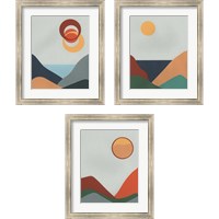 Framed 'Madera Heat 3 Piece Framed Art Print Set' border=