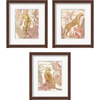 Framed 'Blush Cheetah 3 Piece Framed Art Print Set' border=