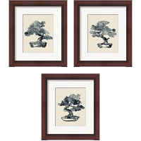 Framed Indigo Bonsai 3 Piece Framed Art Print Set