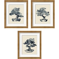 Framed Indigo Bonsai 3 Piece Framed Art Print Set