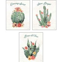 Framed 'Sweet Southwest 3 Piece Art Print Set' border=