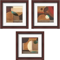Framed 'Visionary 3 Piece Framed Art Print Set' border=