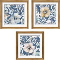 Framed Indigo Beauty 3 Piece Framed Art Print Set