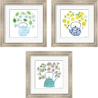 Framed Organic Tea  3 Piece Framed Art Print Set