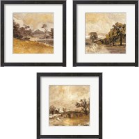 Framed Traditional Landscape 3 Piece Framed Art Print Set