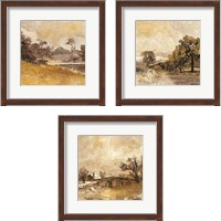 Framed Traditional Landscape 3 Piece Framed Art Print Set