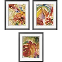Framed 'Tropic Botanicals 3 Piece Framed Art Print Set' border=