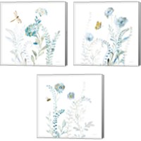 Framed Blues of Summer 3 Piece Canvas Print Set