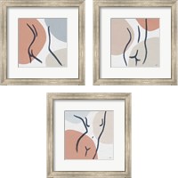 Framed Line Figures 3 Piece Framed Art Print Set