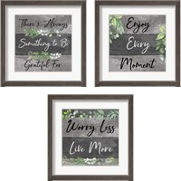 Framed Enjoy Every Moment 3 Piece Framed Art Print Set