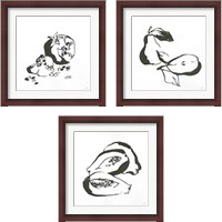 Framed Black & White Fruit 3 Piece Framed Art Print Set